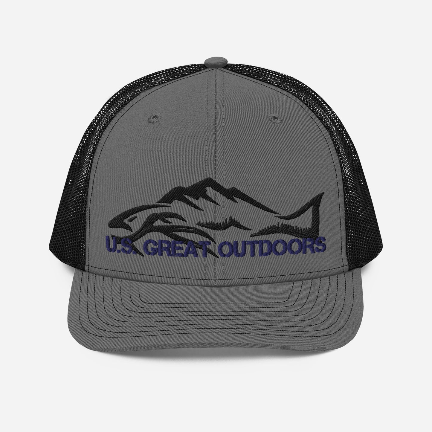 Good Luck Fishing Hat (Black & Blue)