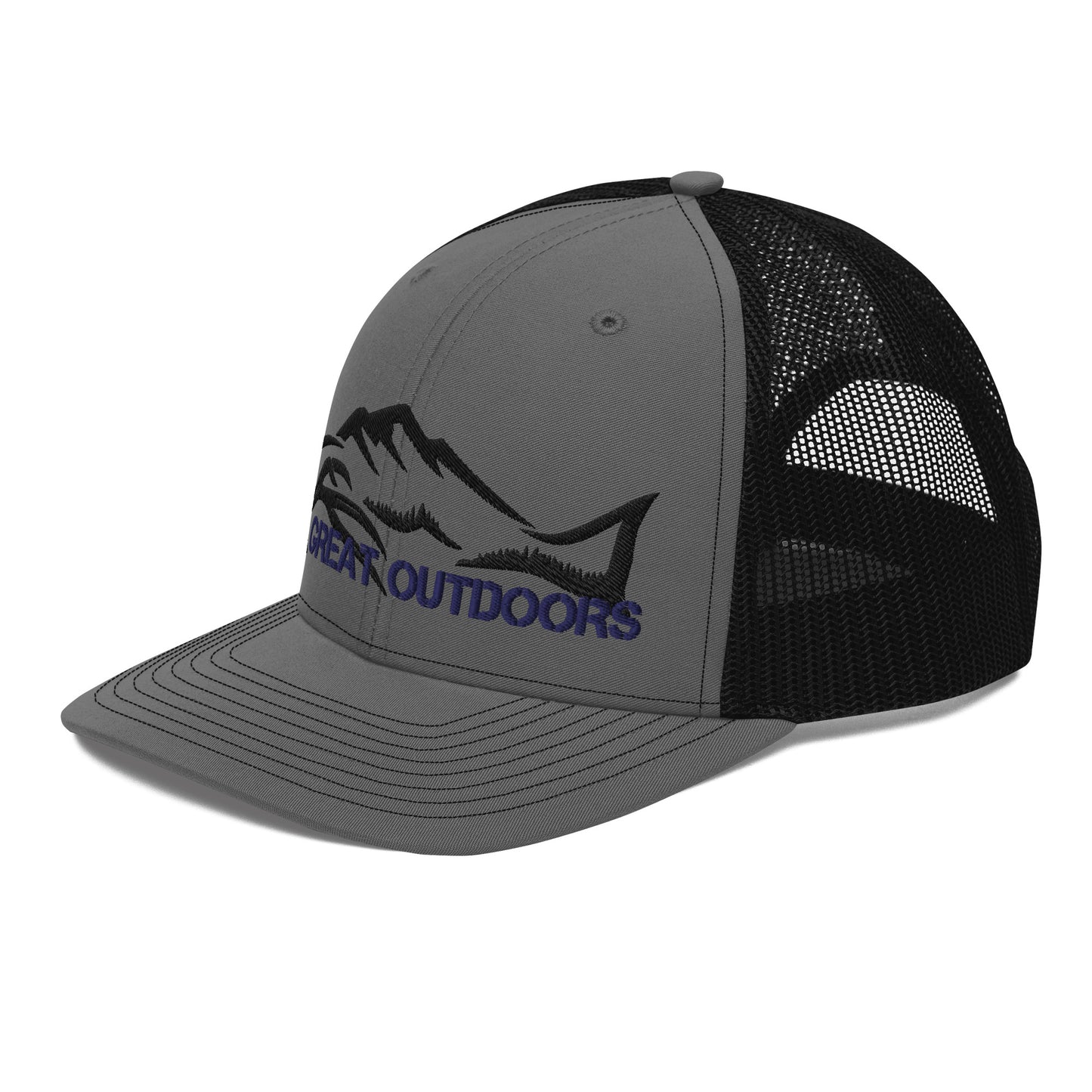 Good Luck Fishing Hat (Black & Blue)