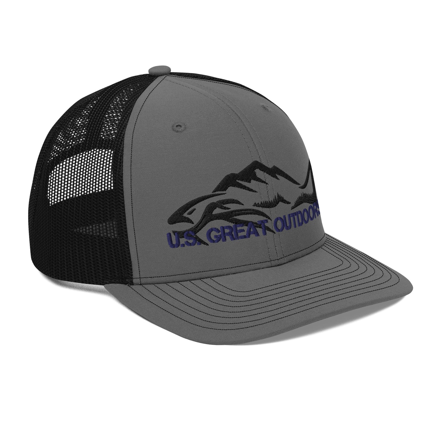 Good Luck Fishing Hat (Black & Blue)