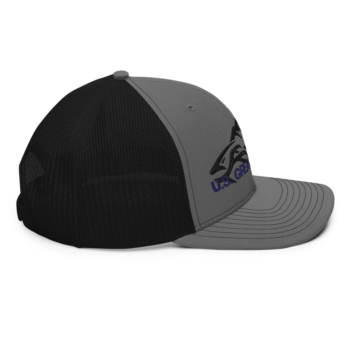 Good Luck Fishing Hat (Black & Blue)