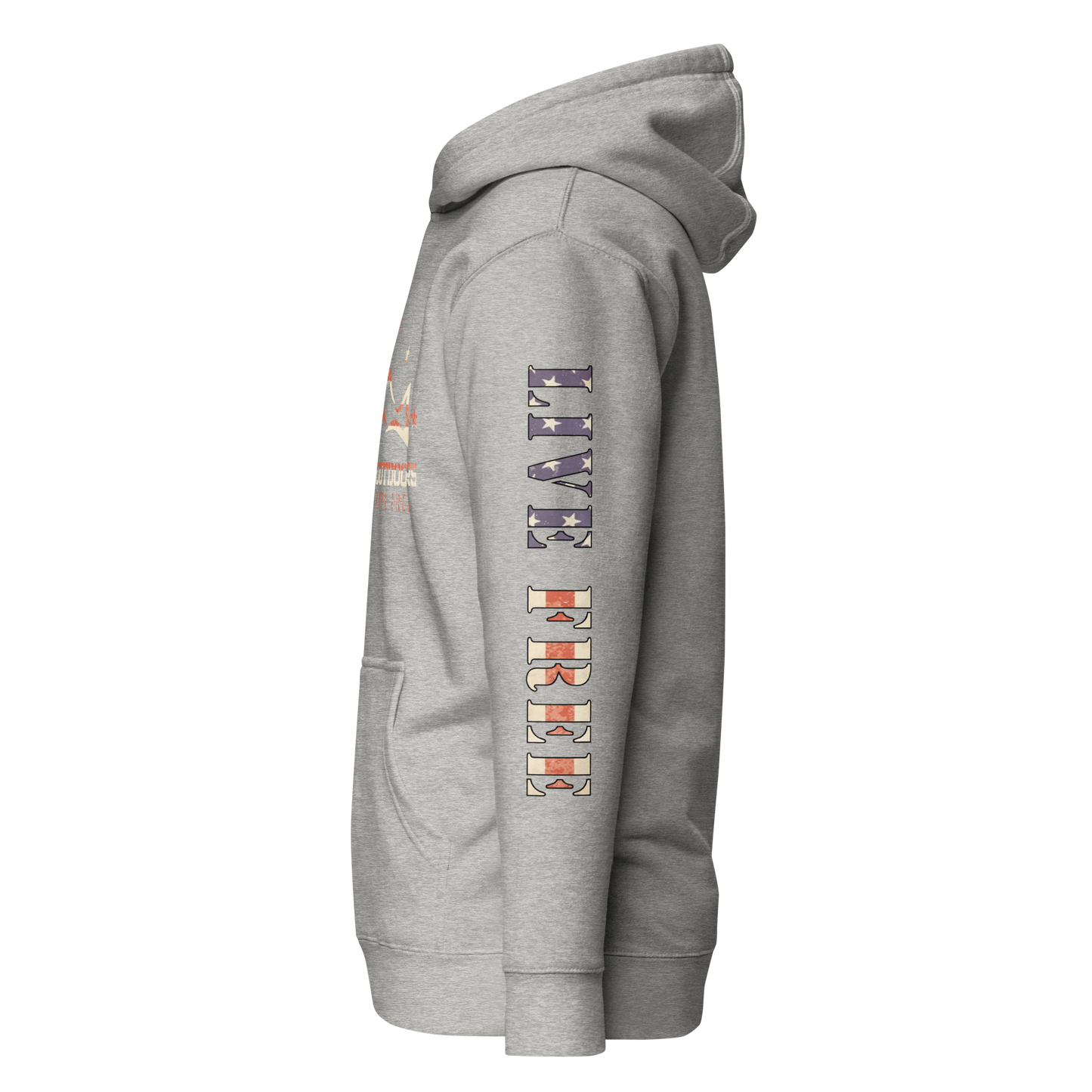 LIVE FREE HOODIE Gray or Black